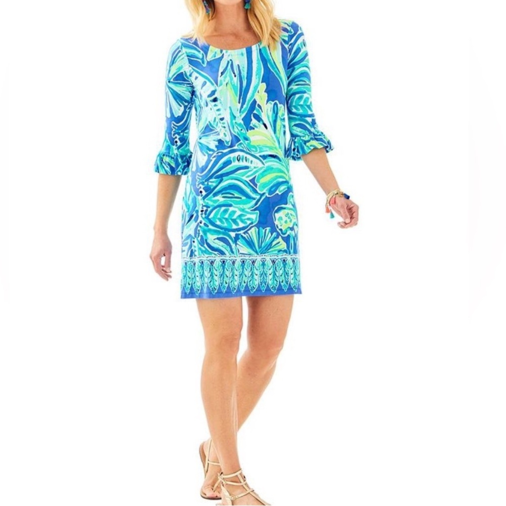 Lilly Pulitzer Tropical Summer UPF 50+ Sophie Ruffle Dress
